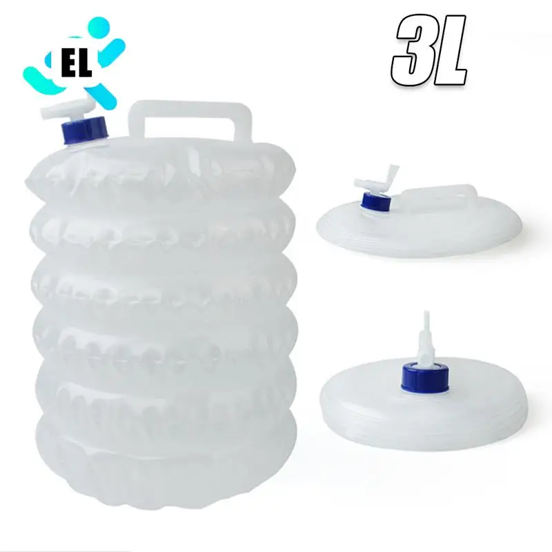 

Складное ведро для кемпинга на открытом воздухе, сумка для воды, контейнер с краном, портативный 3 л, высокое качество