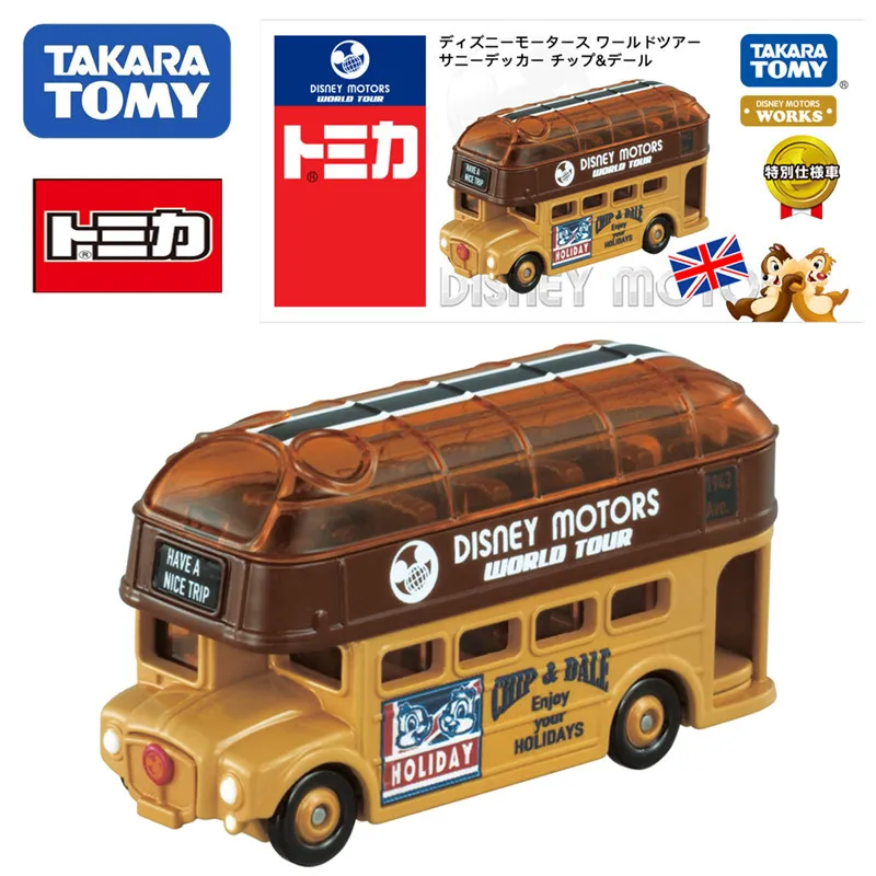 Модель автомобиля TAKARA TOMY Tomica Disney Sunshine Bus Kiki и Didi миниатюрные украшения для из