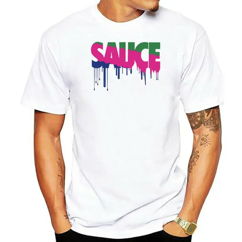 

NEW The Sauce Tees Mens White T-shirt Size S-XXXL Funny
