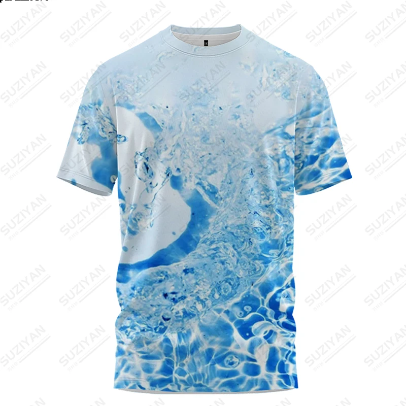 

Men's Summer Short Sleeve O-Neck Pullover Top 3D Printed Loose Relaxed Hawaiian Simple Plus Size Retro Youth Ocean Beach New