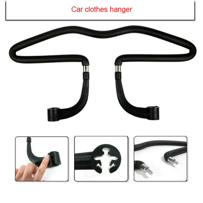 

Multifunctional Car Coat Hangers Car Hanger Portable Universal Stainless Steel Car Clothes Hanger Jackets Suits Holder Rack