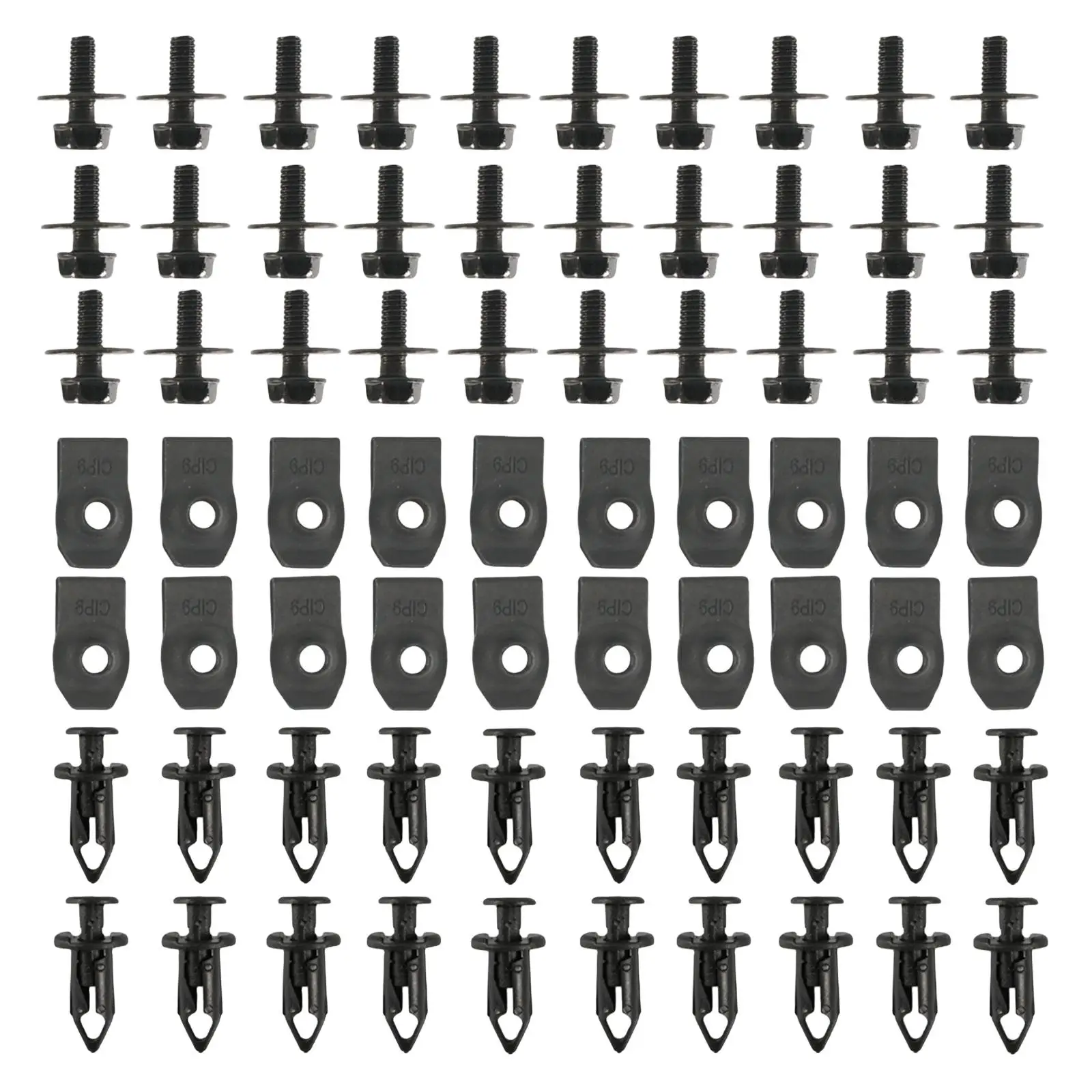 70 шт. комплект заклепок для капота бампера автомобиля крепежных креплений