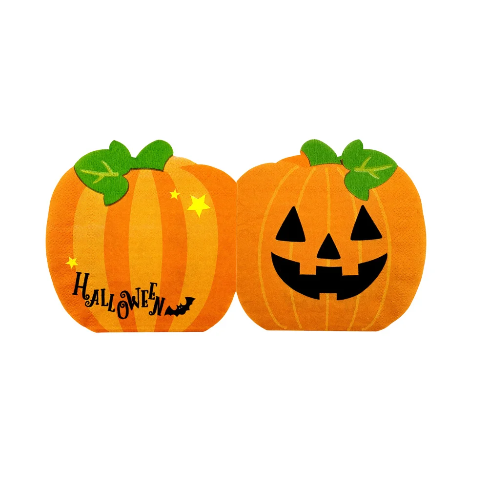 

Napkins Double Layer Pumpkin Party Supplies for Birthday Festival