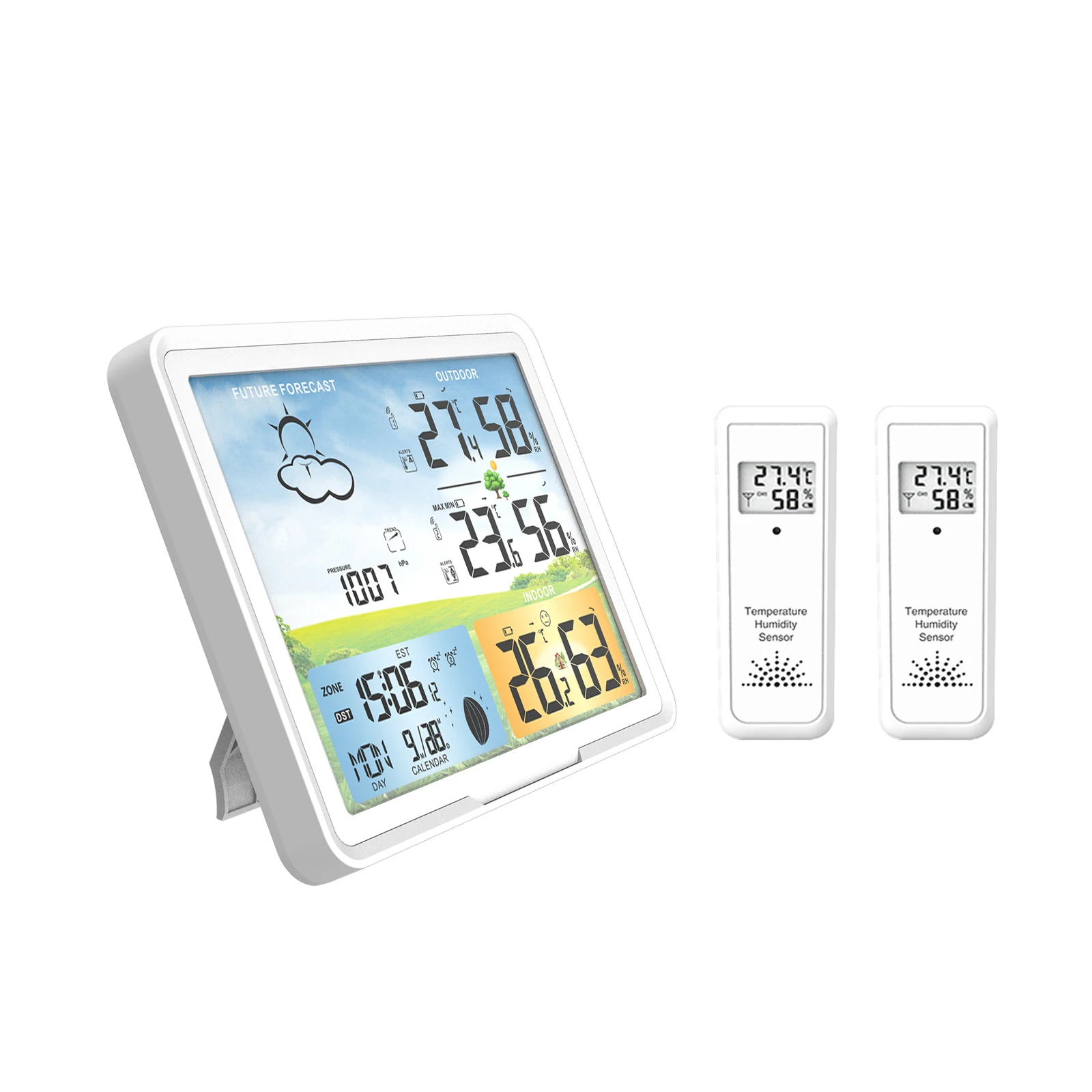 Метеостанция GuangDYQ часы беспроводной цифровой термометр гигрометр прогнозные