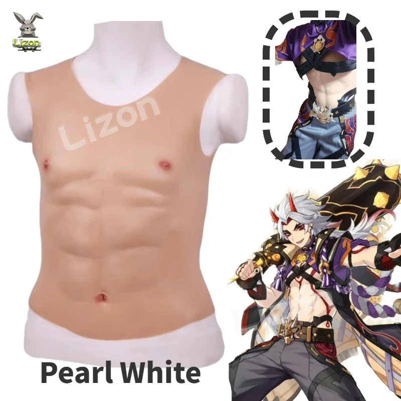 Поддельные мышечные игры аниме реквизит для косплея мужские реалистичные ложные