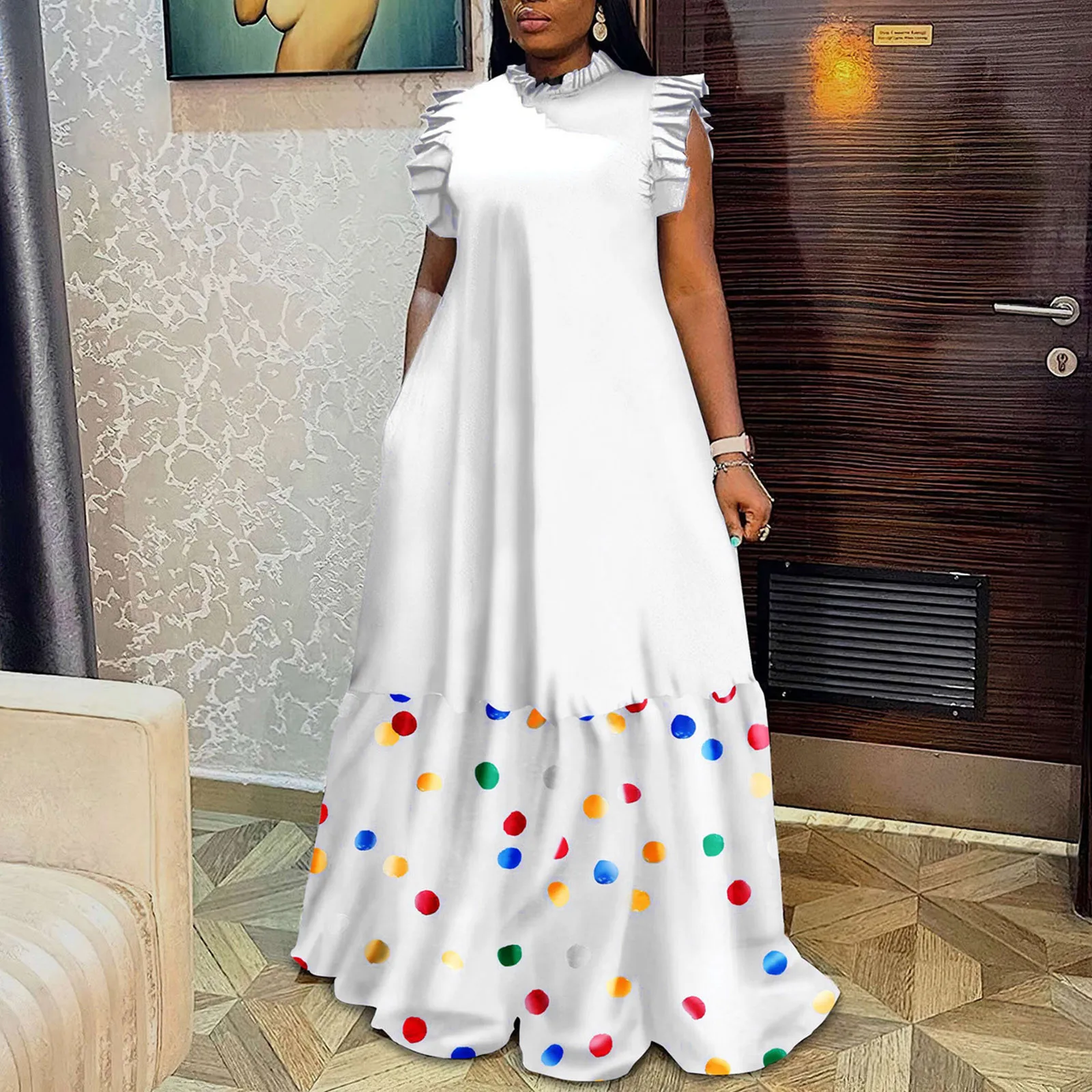 

Платье-Макси женское длинное в африканском стиле