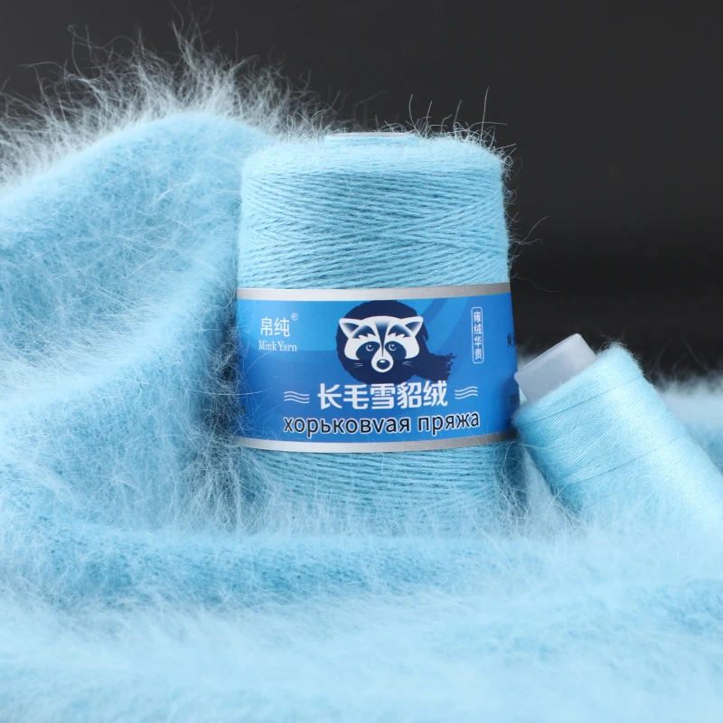 

Drop Shipping100+40g/set Long Plush Mink Cashmere Yarn Fine Quality Hand-Knitting Thread For Woman Cardigan Scarf Suitable пряжа