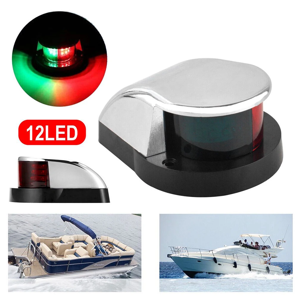 Boat Lights LED Navigation Sailing Light Red & Green 12V Sailing Signal Light Ship Side Lights For Marine Boat Yacht Warning