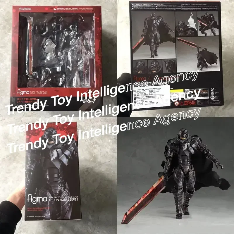 Фото Фигурка Guts Berserker Armor Ver Repaint Skull Edition для Figma 410, модель из ПВХ, аниме-подарок №1