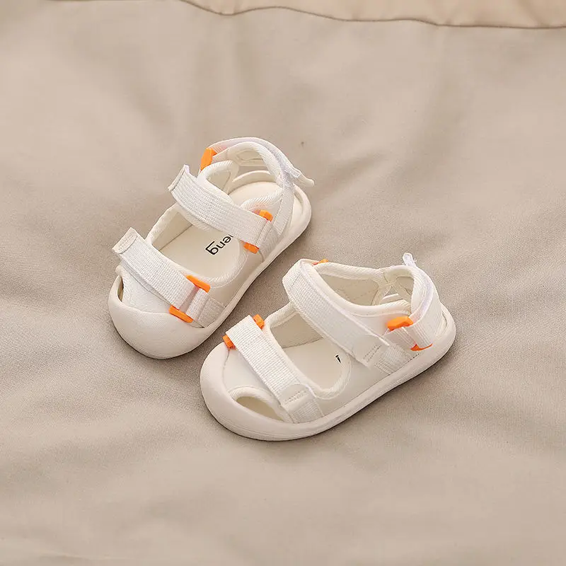 

Toddler Sandals Girl 2022 New Arrival Baby Solid Color Fashion Sandals Korean Casual Walking Shoes Breathable Non Slip Sandals