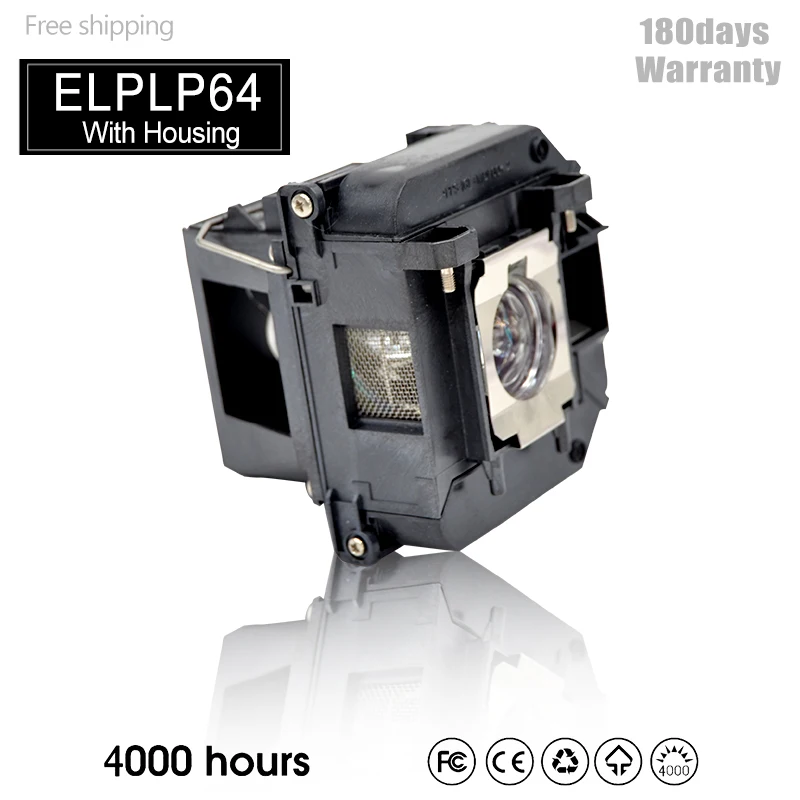 

Projector Lamp ELPLP64 for PowerLite D6250 D6155W PowerLite 935W 1880 PowerLit 1850W VS350W VS410 H425A With Housing