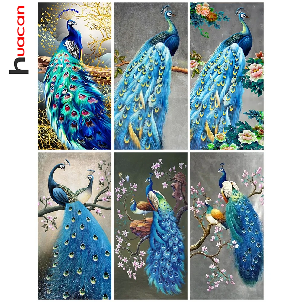 

Алмазная 5d мозаика Huacan для творчества, вышивка, животное, квадратная/круглая Настенная Наклейка с кристаллами