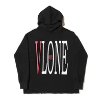 vlone mens ladies couple casual fashion street trend sweater high street loose hip hop100 cotton printed fleece hoodie 6206