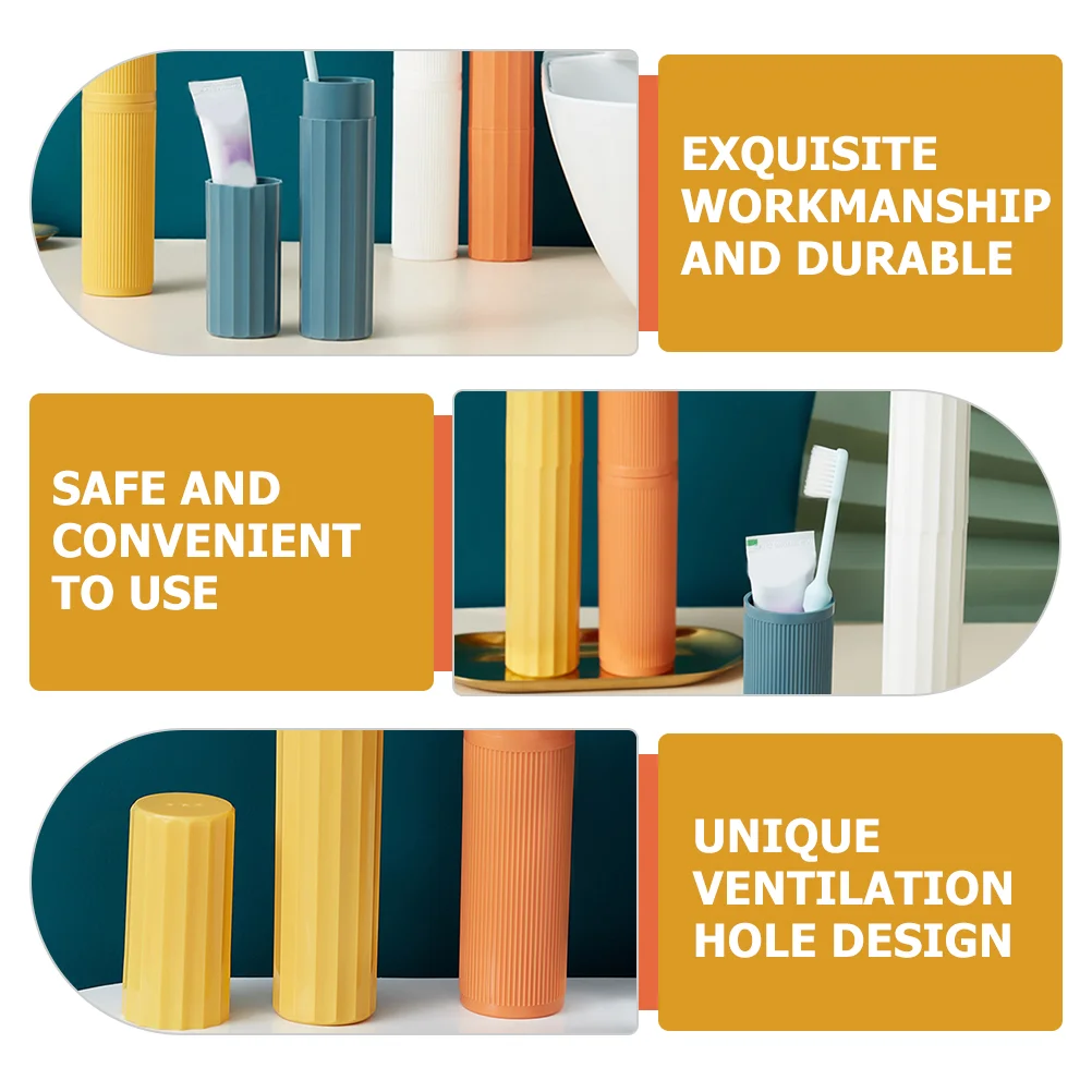 4 шт. коробка для хранения чашка полоскания рта дорожный органайзер зубных щеток