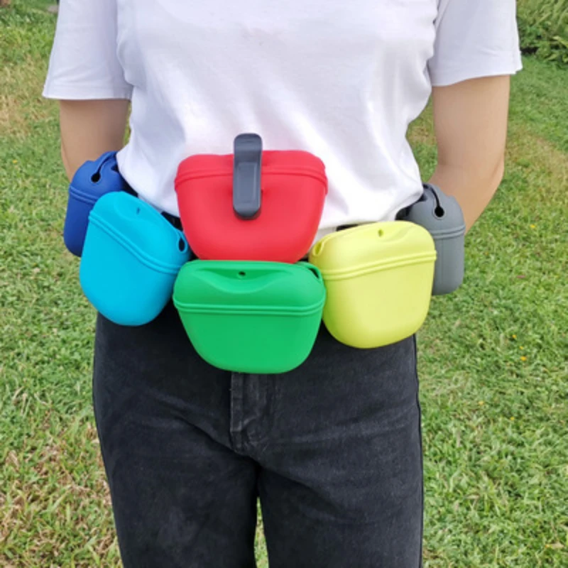 

Bags Outdoor Puppy Bait Silicone Feed Training Treat Portable Bag Snack Dog Articles Convenient Waist Accessories Pet Pet