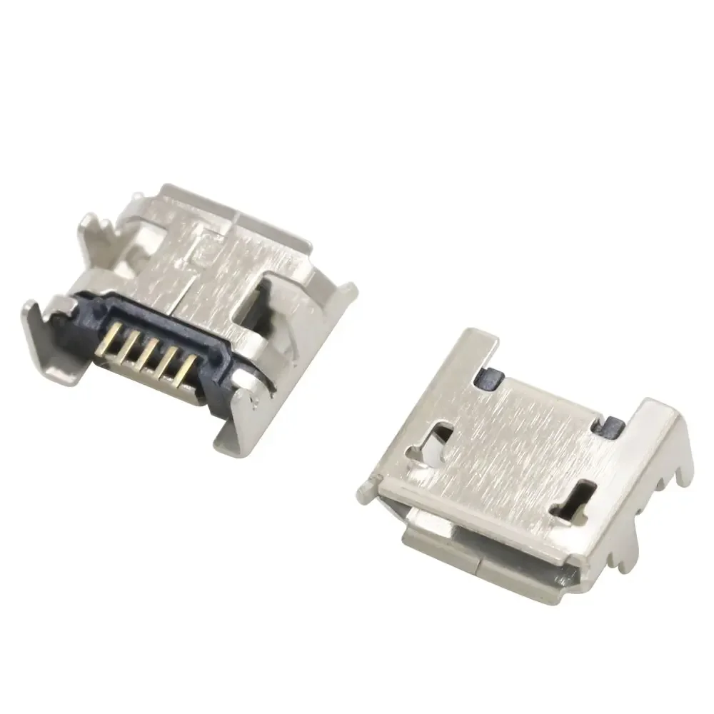 Фото Micro USB 2P 5P разъем для зарядного порта, зарядное устройство DIP SMD для телефонов, планшетов, колонок и т. Д., разъем питания №3