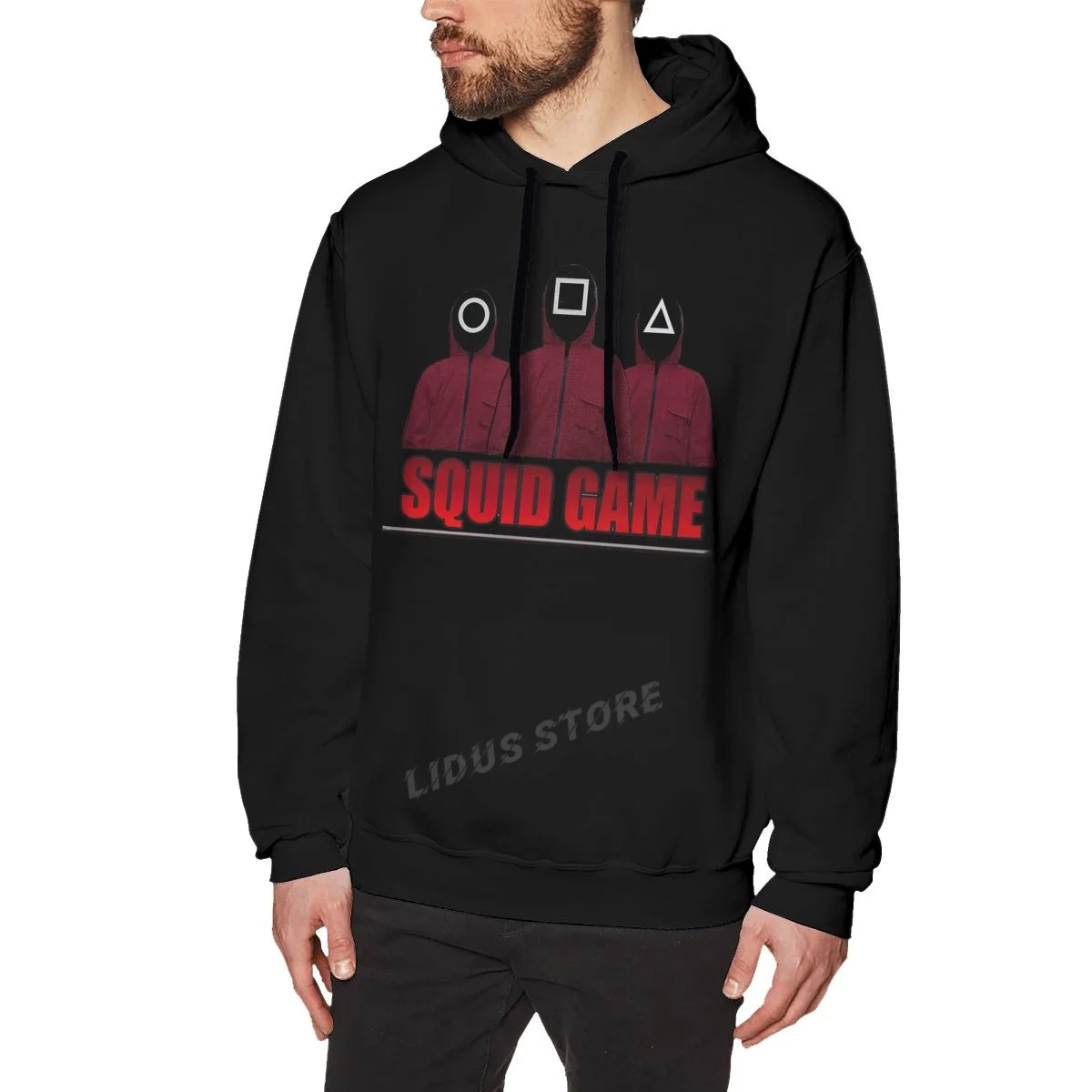 

Korean TV Squid Game Hoodies Men Kawaii Harajuku Hoodie Sweatshirts Harajuku Creativity 100% Cotton Unisex Streetwear
