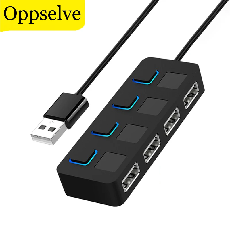 

4 Ports USB 2.0 Hub High Speed Multi USB Splitter Expander For MacBook Pro Computer PC Laptop Accessories USB HUB Adapter