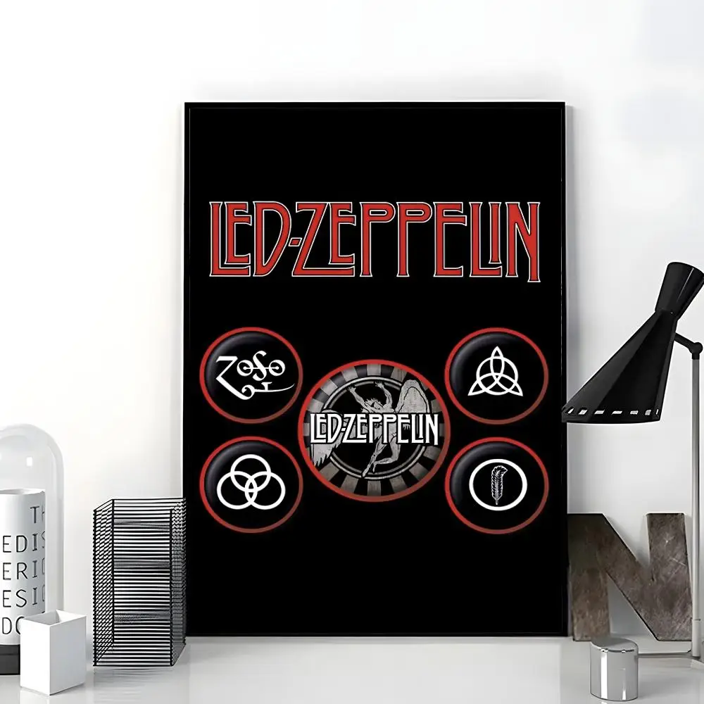 Фото Постер POP Band L-Led Z-Zeppelin, HD-печать на бумаге, для дома, гостиной, спальни, прихожей, бара, кафе, художественное украшение. №3