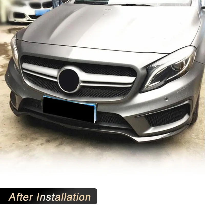 Передний бампер для автомобиля губа из углеродного волокна Mercedes-Benz GLA Class GLA45 AMG