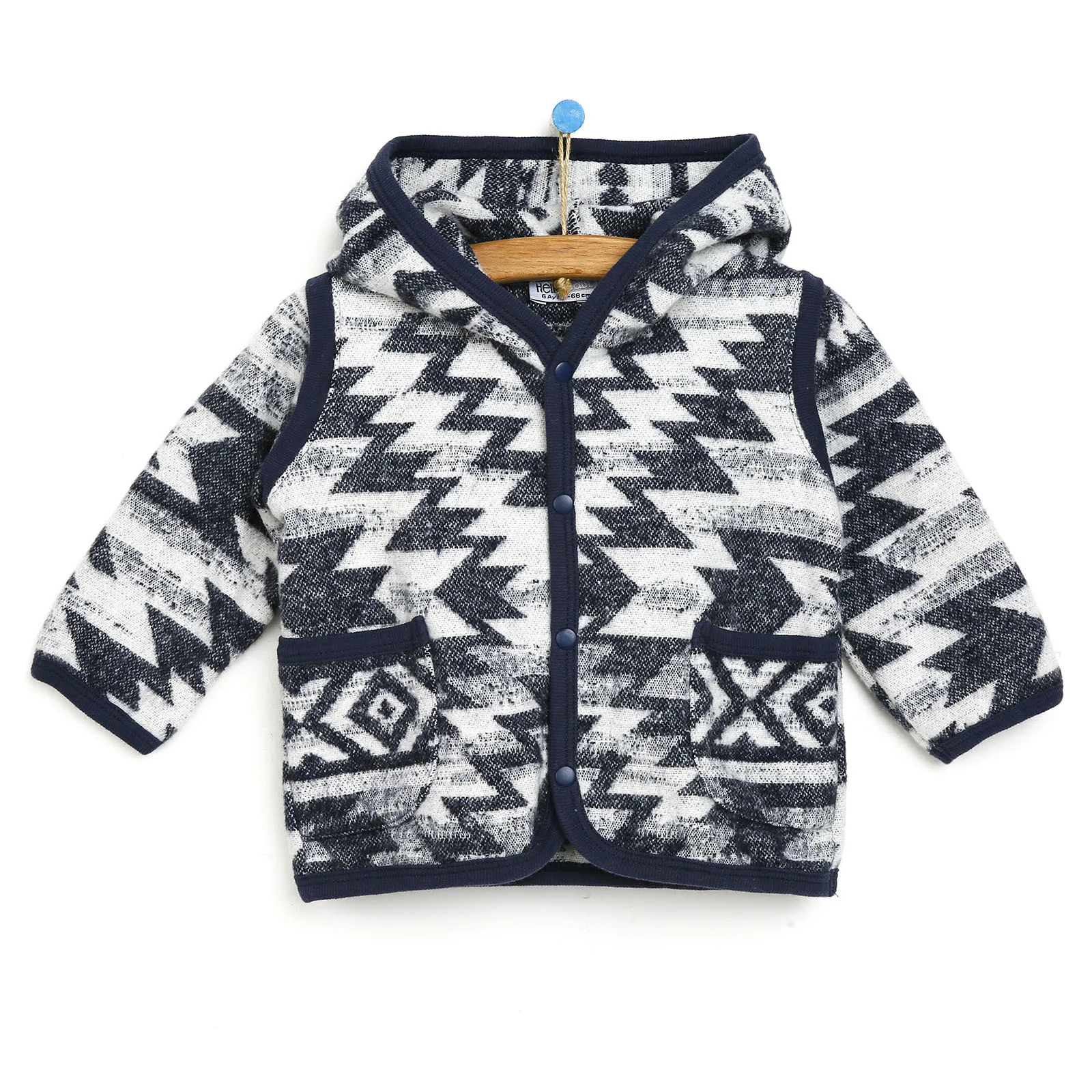 

ebebek Hellobaby Basic Erkek Bebek Etnik Desen Hırka