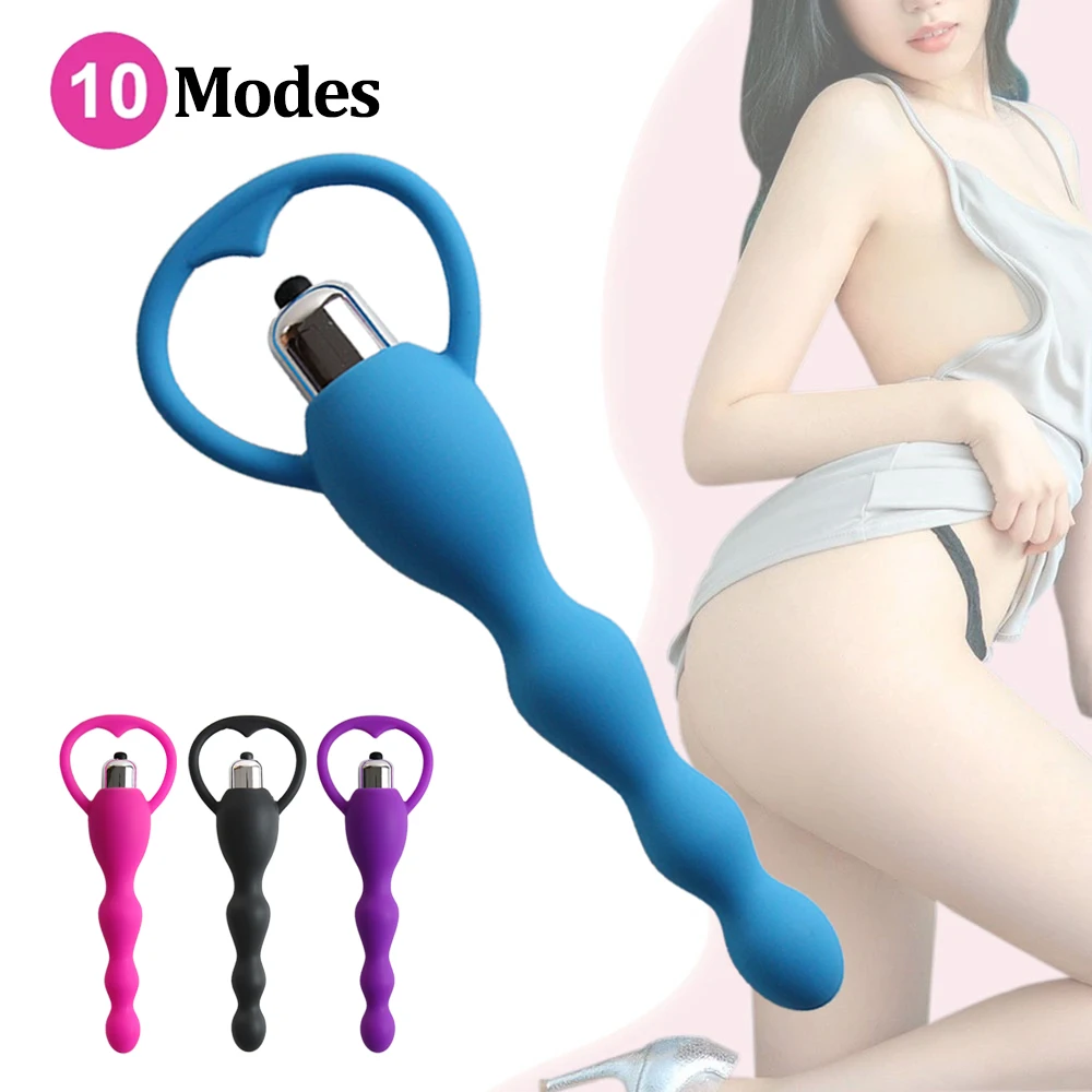 

10 Modes Anal Plugs Vibrator Masturbator Sex Toys For Couples Prostate Massage Secret Butt Dildo Silicone Aldults Products 18+