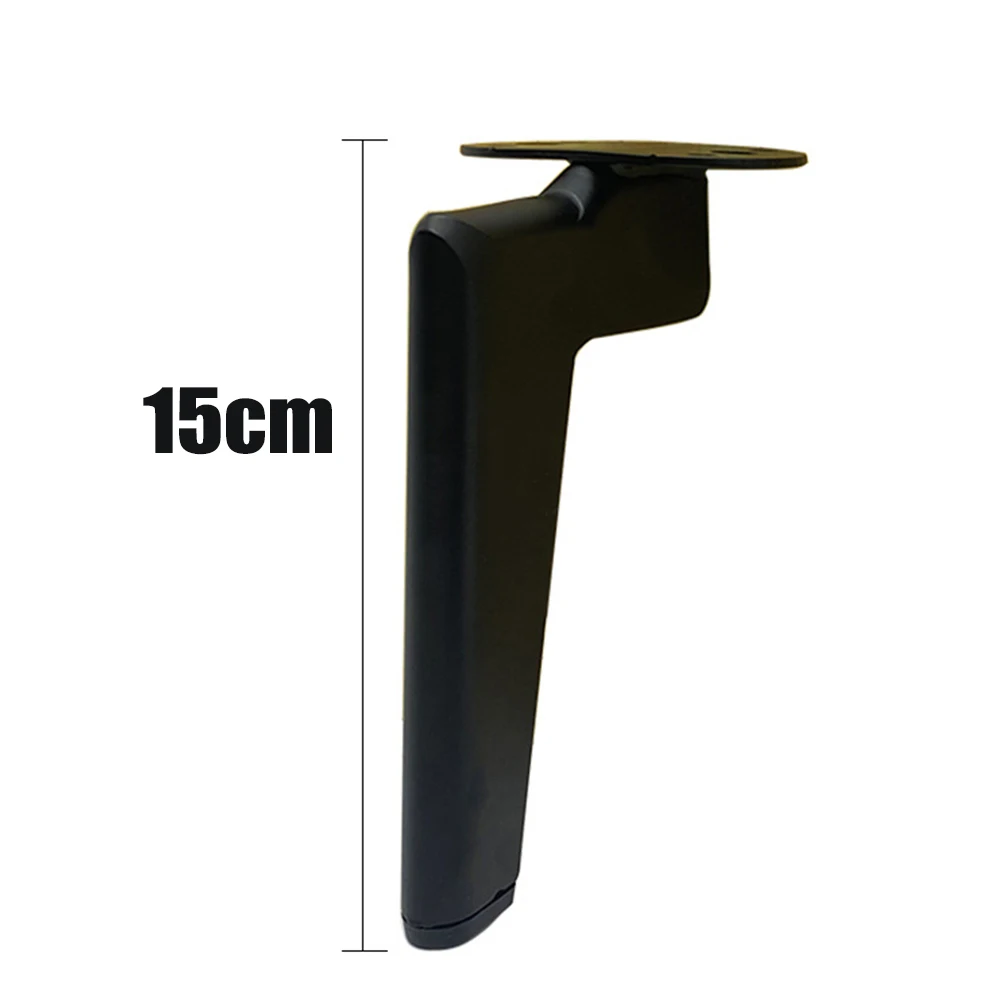 

4pcs 12/15/18cm Furniture Leg Metal Table Feet Sofa Dressers Desk Bed Cabinet Support Leg For Raise Height Home Improvement Tool