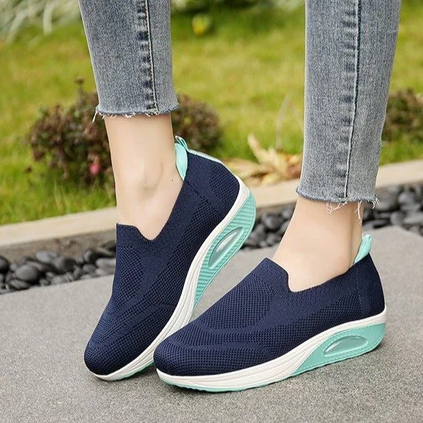 

Women's Shoes Cushioning Height Platform Casual Breathable Cushioning Soft Bottom Sneakers Mesh Light Platform Vulcanized Shoes