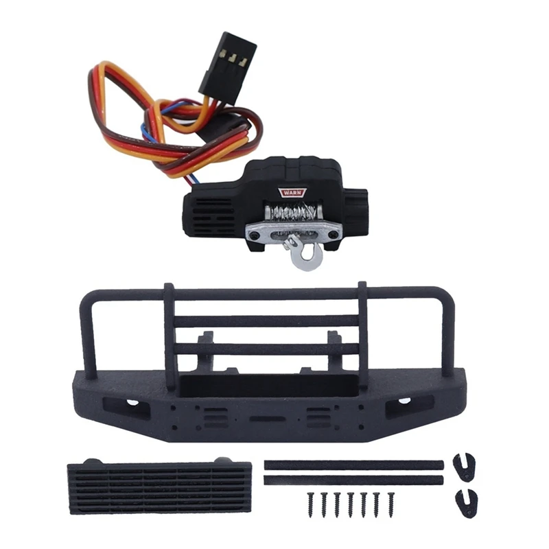 

Nylon Front Bumper With Winch For TRX4M Defender 1/18 RC Crawler Car Replacement