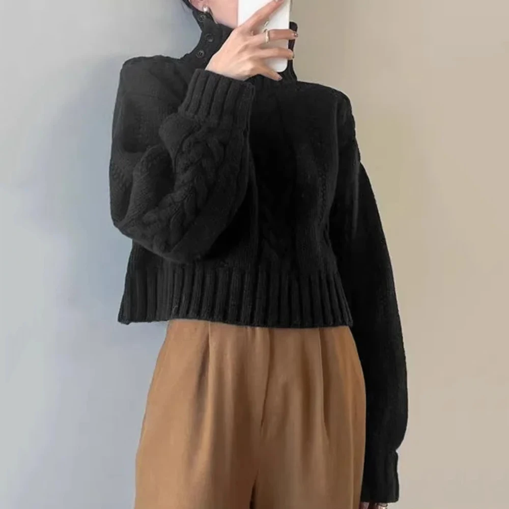 Женский вязаный пуловер TWOTWINSTYLE