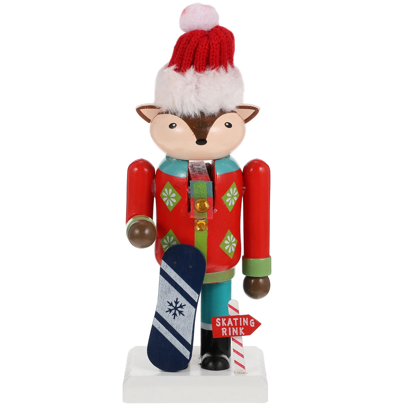 

Nutcracker Puppets Figures Mini Toy Holiday Nutcracker Toy Mini Action Figures Animal Nutcracker Gift Skating Animal Figurine