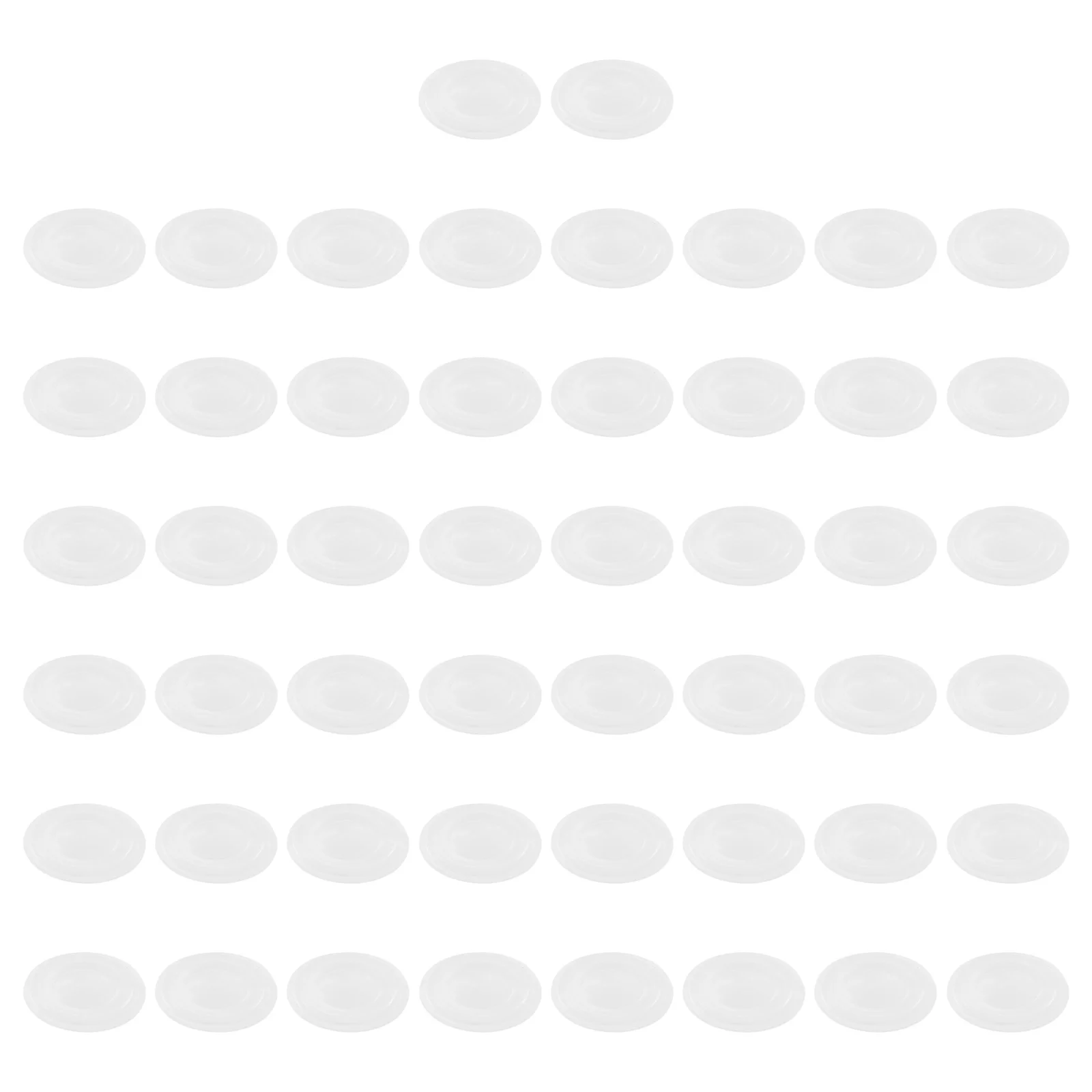 

50 Pcs Silicone Wall Protector Door Knob Bumpers Stopper Cupboard Closet Buffer Cabinet Pads Sound Dampening Rubber Adhesive