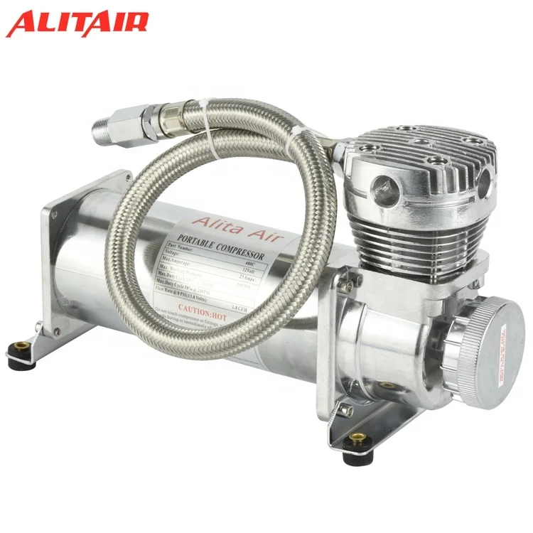 

Alitair Pneumatic air horn compressor air ride suspension 12V air compressor for truck Car Trailer