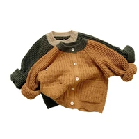 2022 autumn kids sweater winter knitted coat for baby girl soft knit cardigan toddler boys sweaters loose warm children clothing