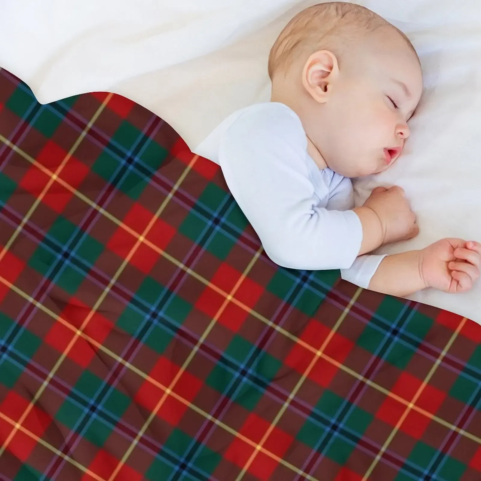 Плед клетчатое мягкое в клетку для украшения дивана