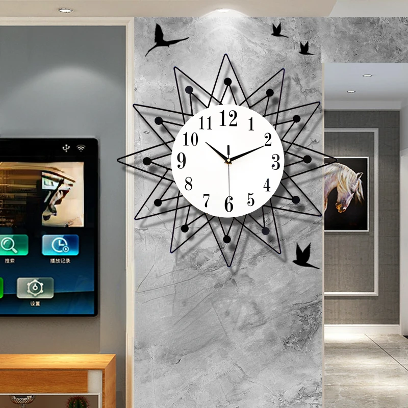 Modern Nordic Wall Clock Digital Home Alarm Luxury Wall Clock Bathroom Watch Relogio De Parede Wall Decoration Items LQQ35XP