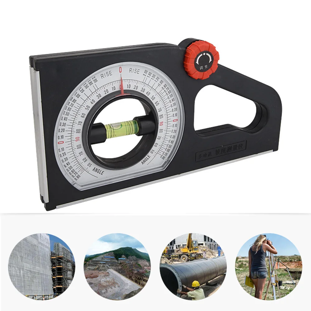 

High Precision Slope Scale Inclinometer Universal Bevel Protractor Slope Angle Finder Protractor Tilt Level Meter Measuring Tool