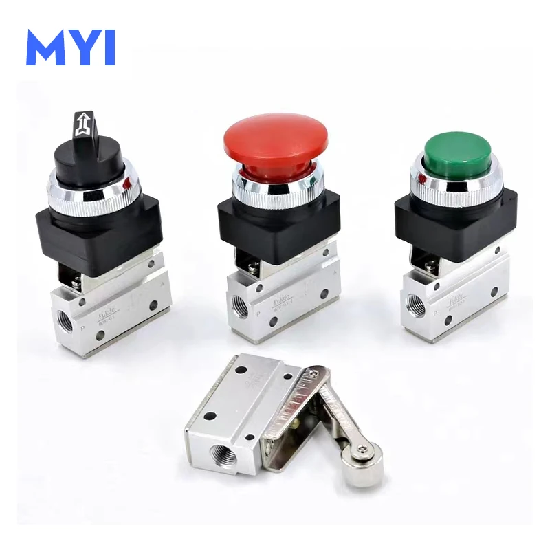 Пневматический механический клапан MOV-01 MOV-02 MOV-03 MOV-03A Кнопочный ручной воздушный