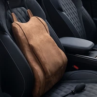 automobile car lumbar backrest memory cotton seat waist cushion driving velvet airbag seat back support pillow for suv office