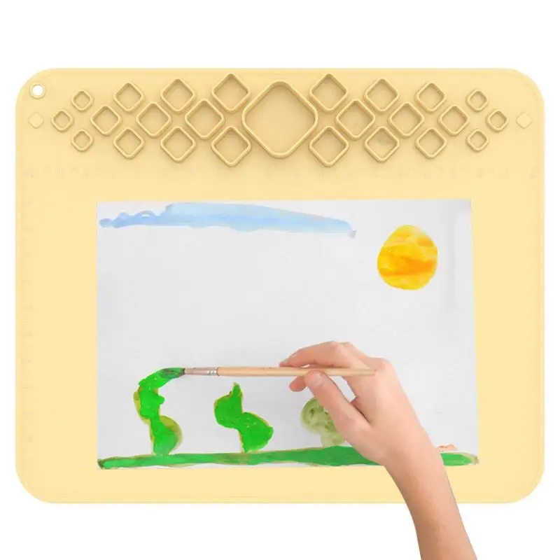 

Silicone Painting Mat Non-Stick Craft Mat Painting Ink Blending Watercoloring Stamping Crafting Tool Counter Table Protector