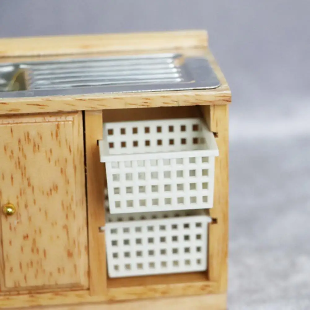 

Модель корзины высокая имитация портативного кукольного домика Декор кукольный домик корзина для хранения для детей