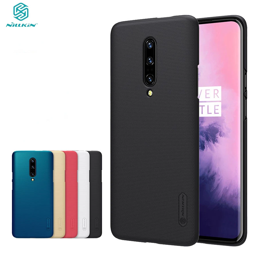 

For OnePlus 7 Pro Case OnePlus7 Cover Nillkin Super Frosted Shield Hard PC Back Cover Phone protector Case For One Plus 7 Pro