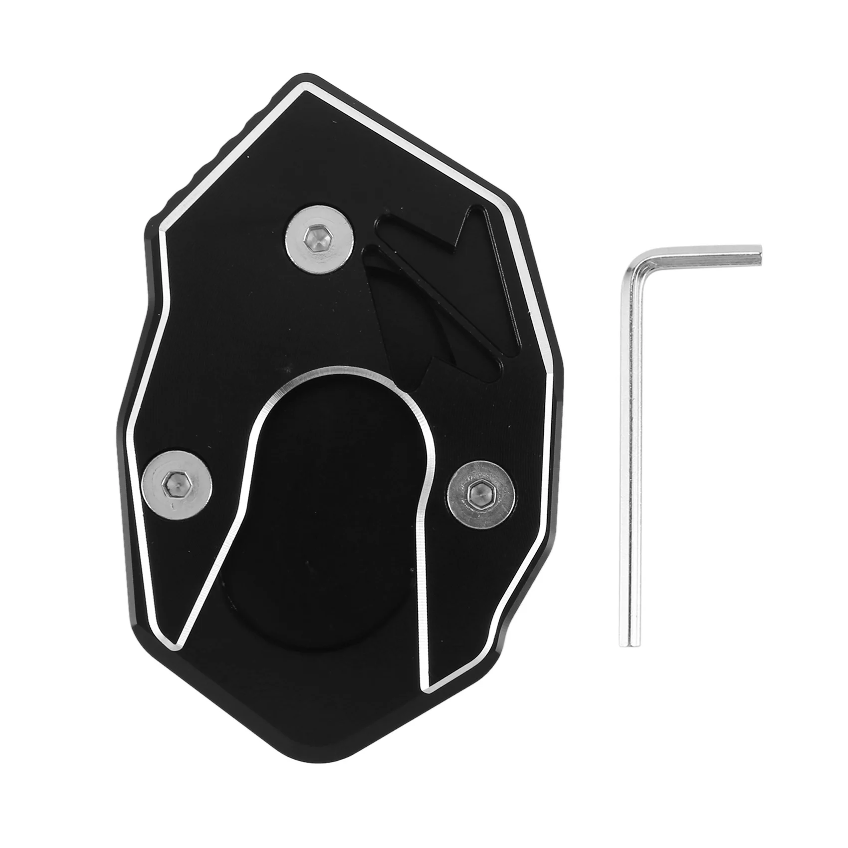 

Kickstand Plate Extension Pad Side Stand Enlarge for Kawasaki Z900 Z650 Z800 2010-2021 2022 Z1000 Z1000R 10-19(Black)