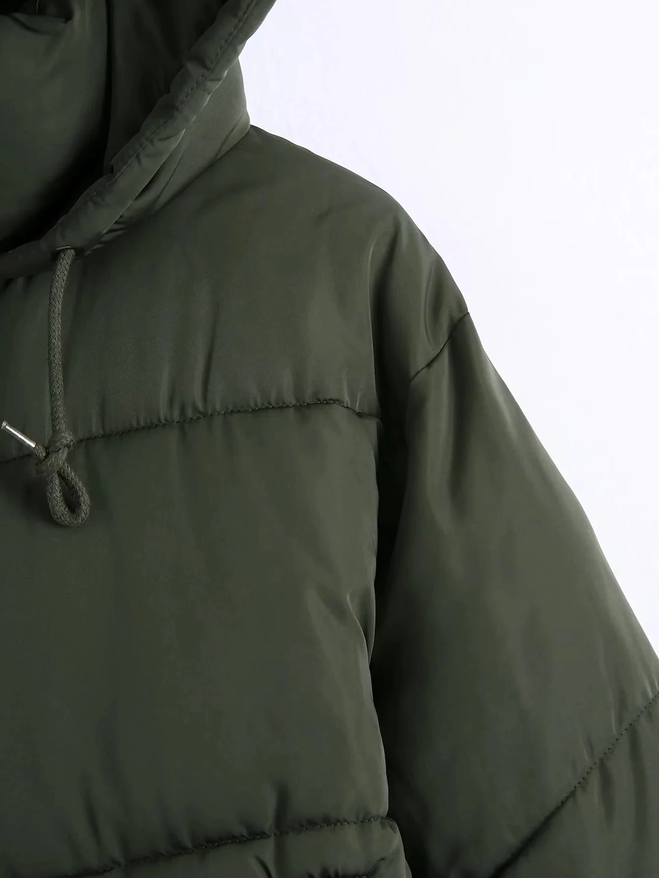 Autumn/Winter 2022 Women's Hooded Zip Long Sleeve Cotton Pinch Pocket Design Cotton Jacket Warm High Street Style