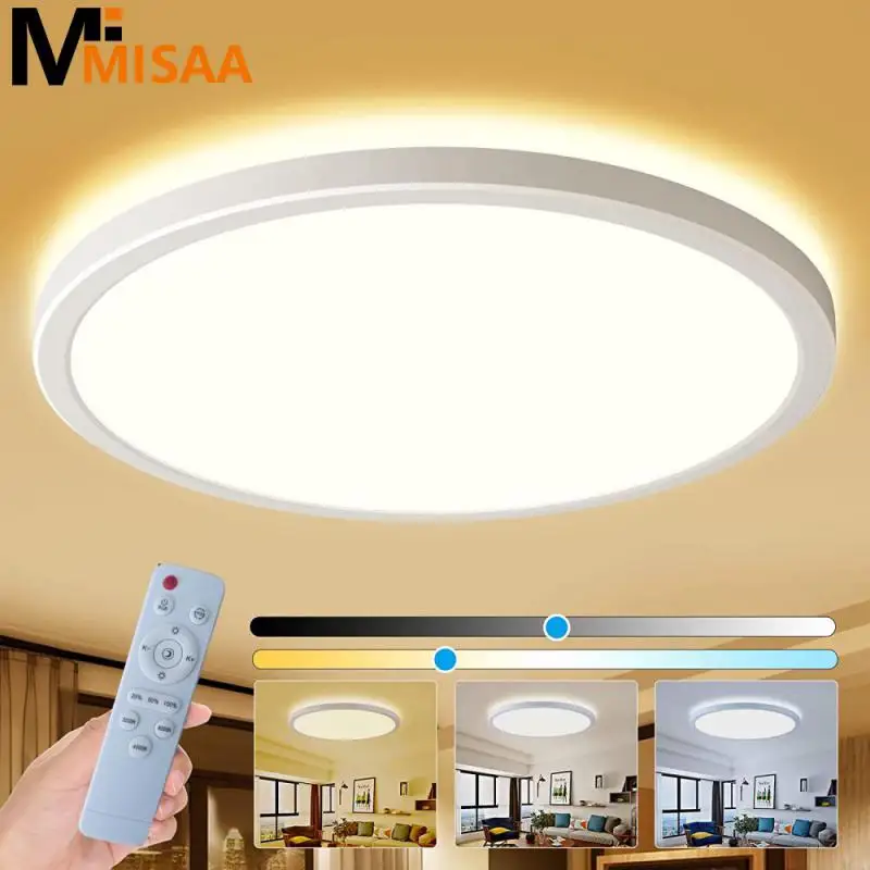 

Bedroom Lamp White Ip20 Waterproof Flush Mount Color Changing Diy Indoor Light Remote Control Light 3000k-6500k Dimmable 32w