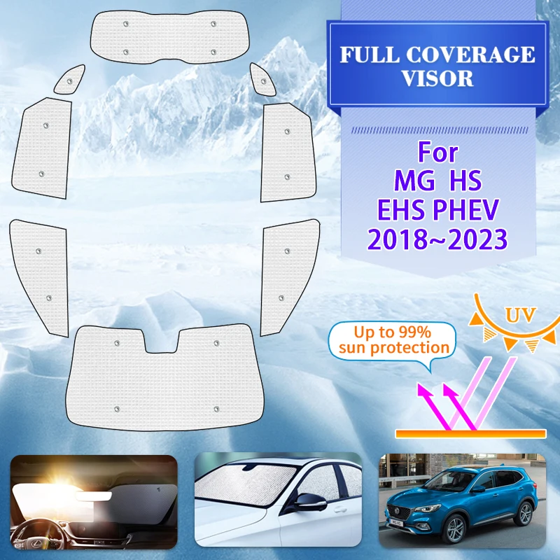 

Anti-UV Full Window Sunshades For MG HS 2022 Accessories 2018 2019 2020 2021 2023 Car Window Visor Sunshade Covers Accessories