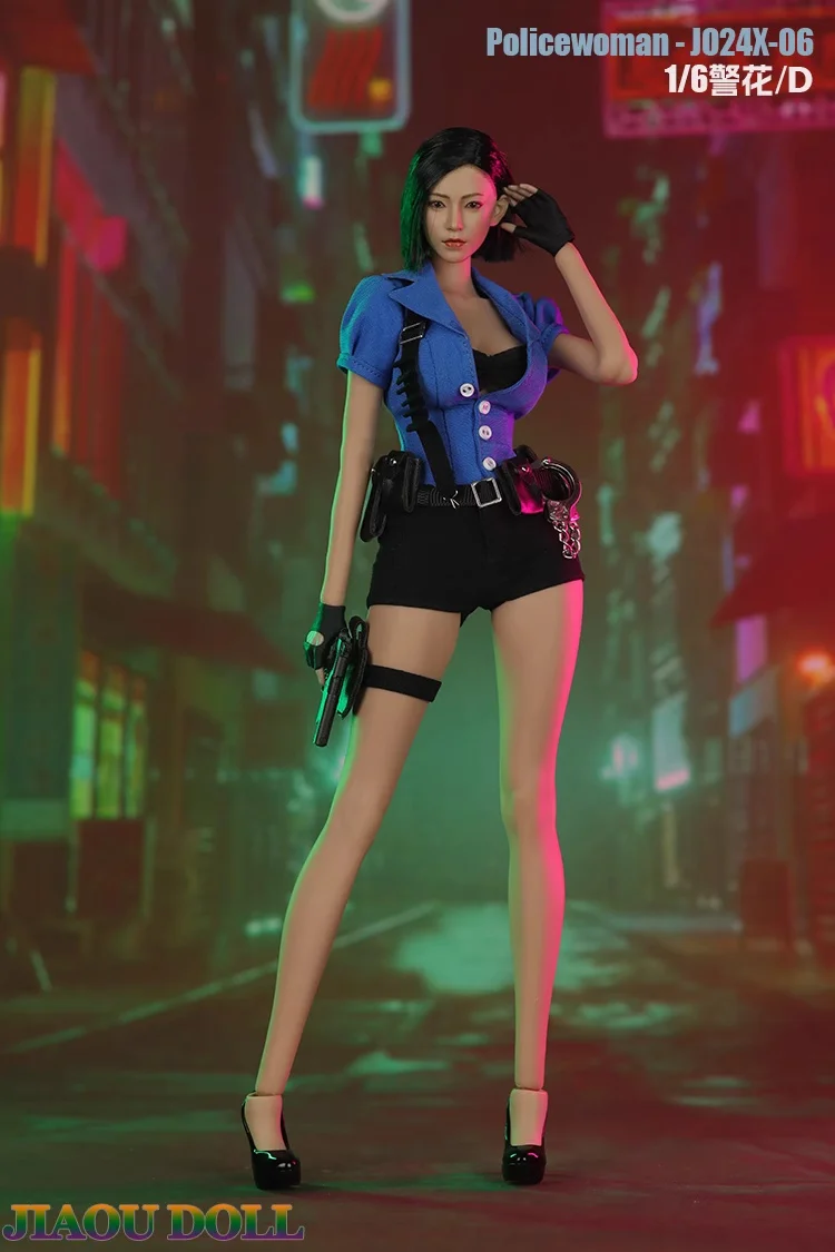 JO24X-06 масштаб 1/6 женская полицейская форма костюм для косплея модель одежды