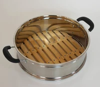 24cm 26cm 30cm 32cm 34cm 36cm chinese food steamer basket stainless steel bamboo dumplings steamer buns mushiki 24cm to 36cm