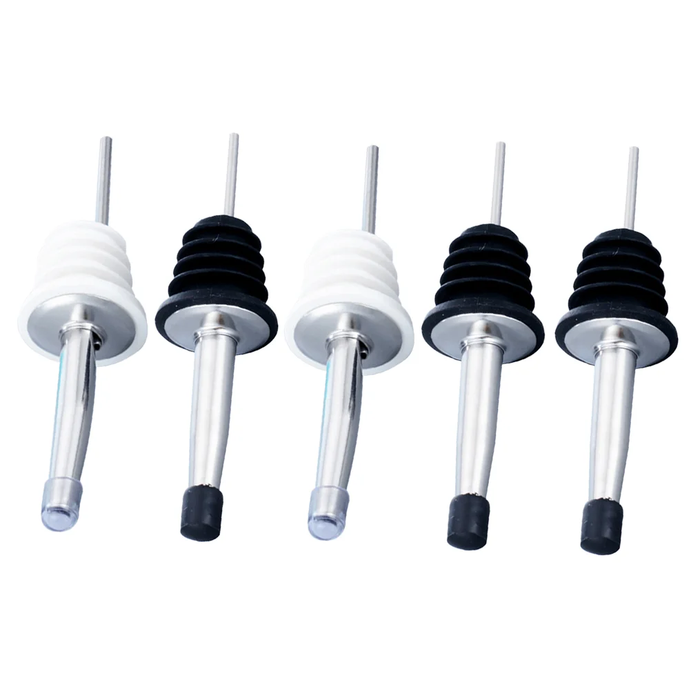 

5pcs Red Aerator Pour Spout Bottle Spout Tapered Spout Olive Oil Stopper Bottle Spout Plug