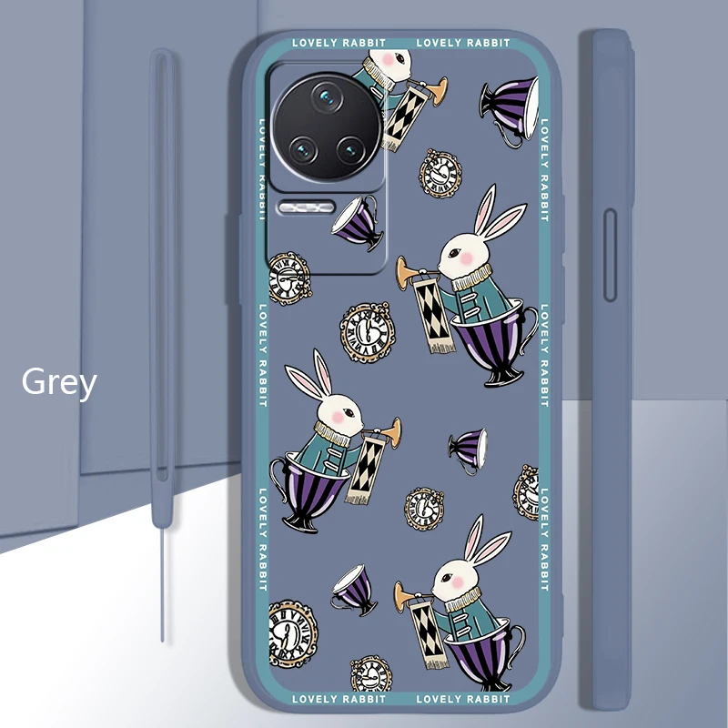 

Alice in Wonderland Disney Cute Case For Xiaomi Redmi K50 K40 Gaming Pro K30 10X 10 9 9A 9T 8A 5G Liquid Rope Phone Cover Core
